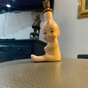 Rare 1930's German Bisque Porcelain Kewpie Doll Scent Bottle Perfume 3"